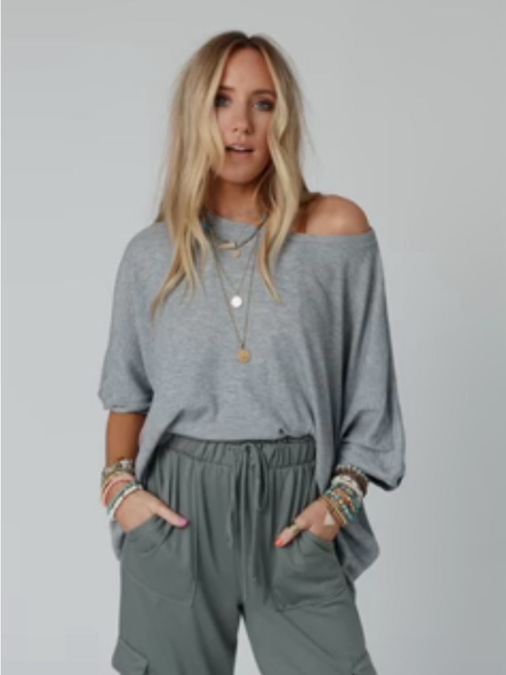 Three Bird Nest Kelsie Dolman Top